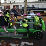 S'cool Bus, l'autobus à pédales qui transporte les enfants à l'école. @S'cool Bus