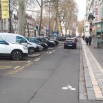 Vue d'une des contre-allées de l'avenue de Grammont, à Tours, le 3 février 2019. @photo CC37