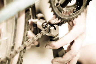 Détail illustrant l'atelier d'auto-réparation du Collectif Cycliste 37. ©Collectif Cycliste 37