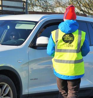 Action Sas Vélo à Fondettes : des automobilistes sensibilisés.