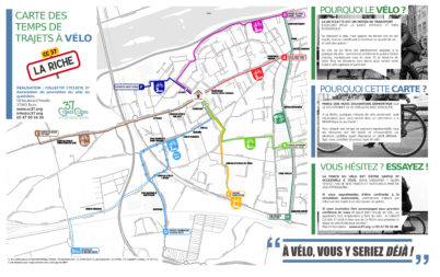 Carte des temps de parcours à vélo à Saint-Pierre-des-Corps : venez nous aider à la réaliser !