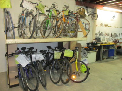 Espace de vente de vélos d’occasion