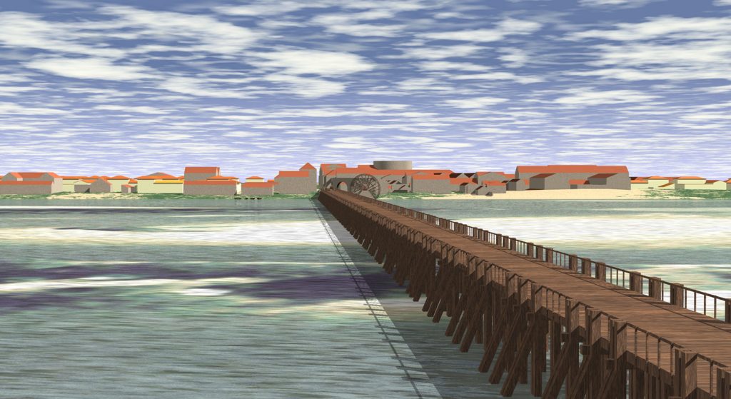 reconstitution-pont-ier-siecle-avec-noria