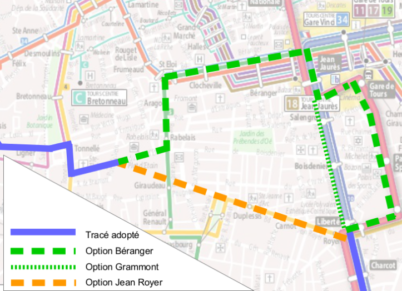 Les propositions de l’ADTT pour la 2ème ligne de tram