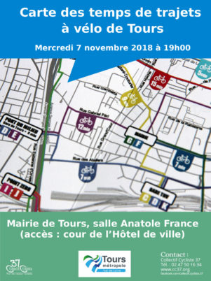 Tours : participez à la carte des temps de trajet à vélo !