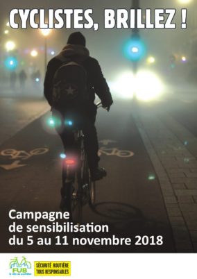 « Cyclistes, brillez ! » : campagne 2018 de sensibilisation à l’éclairage vélo