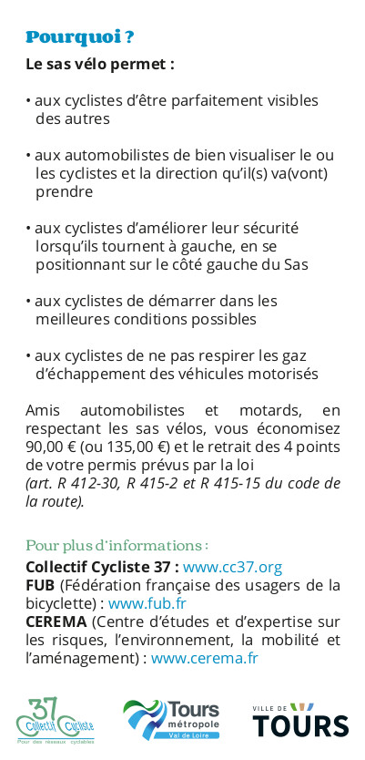 Flyer sas vélo verso. @CC37, 2018.