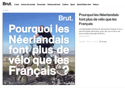 Pourquoi les Néerlandais font plus de vélo que les Français [vidéo]