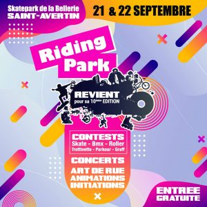 Affiche de l'édition 2019 du Riding Park à Saint-Avertin