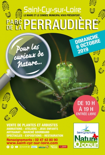 Affiche de l'édition 2019 de Nature Ô Coeur, l'évènement nature de l'automne à Saint-Cyr-sur-Loire. @Ville de Saint-Cyr-sur-Loire