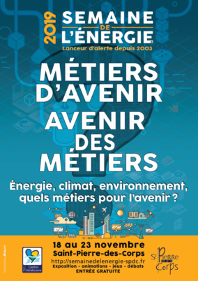 Affiche de la Semaine de l'énergie, à Saint-Pierre-des-Corps, du 18 au 23 novembre 2019. @ADSUM