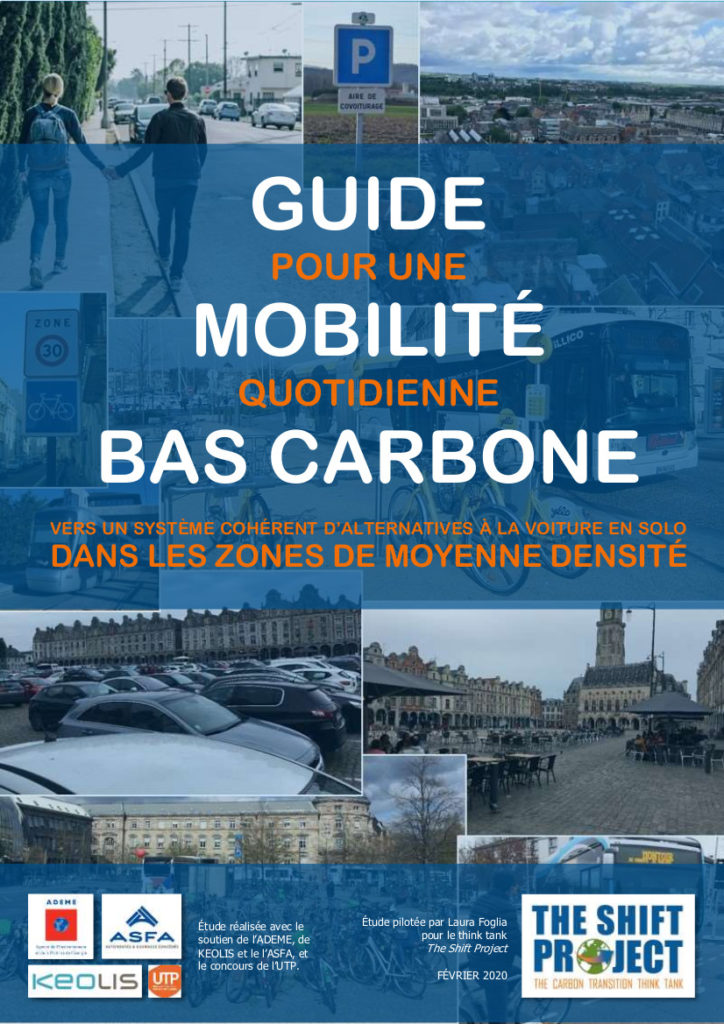 « Guide pour une mobilité quotidienne bas carbone » : le rapport du Shift Project pour les collectivités