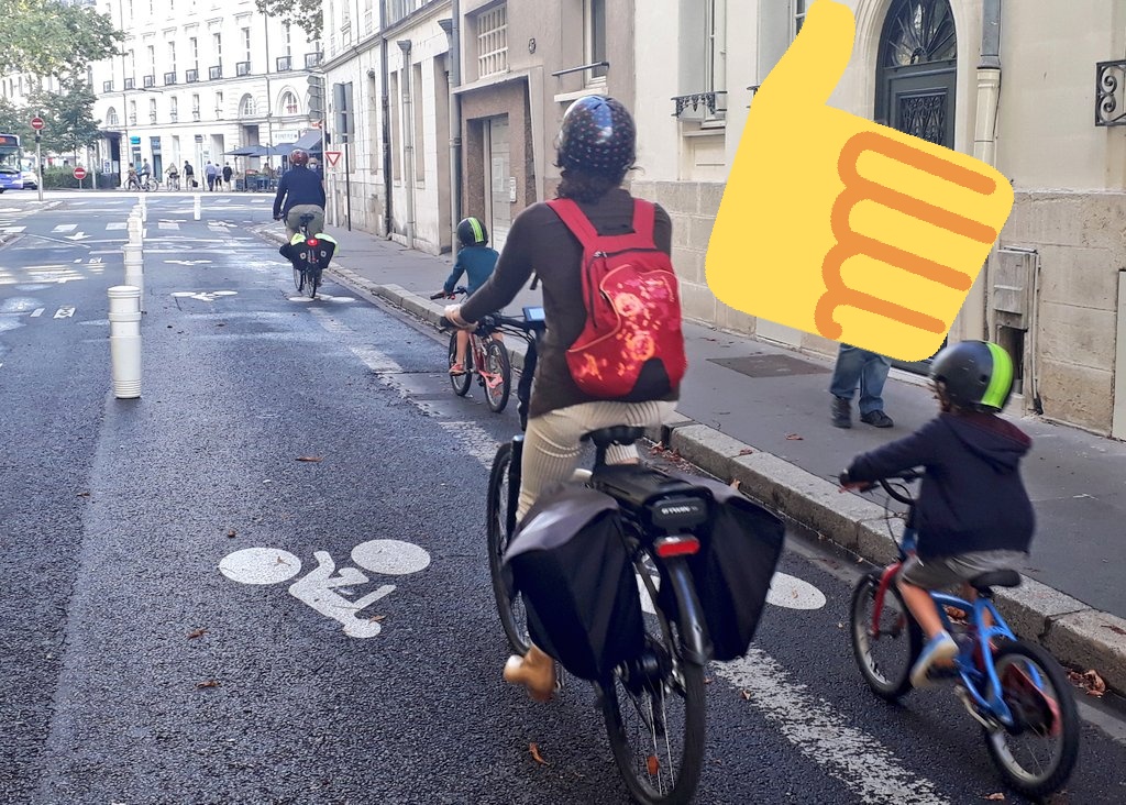 Rue Buffon, à Tours. @Bicyloire