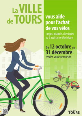 Ville de Tours : aide à l’achat de vélos jusqu’au 31 décembre 2020