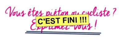 Le recensement des difficultés de circulation piétonne ou cycliste à Tours nord, c’est fini !