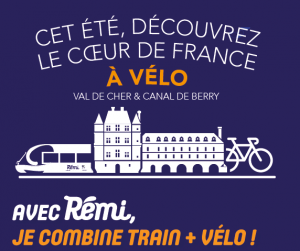 Combinez train+vélo et découvrez « le cœur de France à vélo »