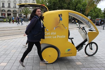 Animation avec vélo-cargo cet été avec La Poste