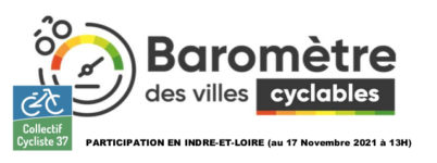 Baromètre des villes cyclables 2021 en Indre-et-Loire : dernière ligne droite !