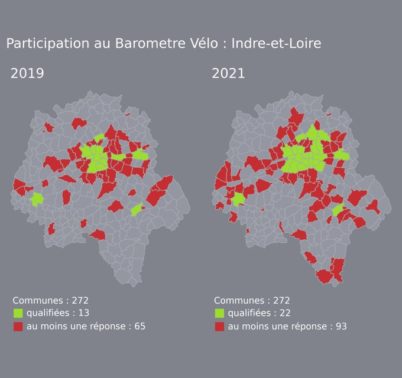 Indre-et-Loire : résultats de la participation au Baromètre des villes cyclables 2021