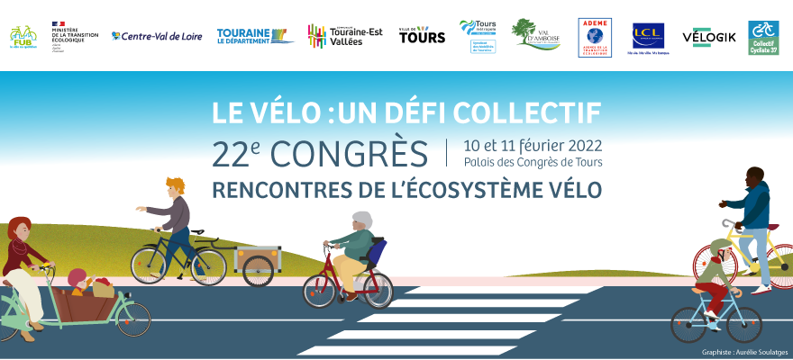 Le vélo : un défi collectif. 22ème congrès de la FUB à Tours.