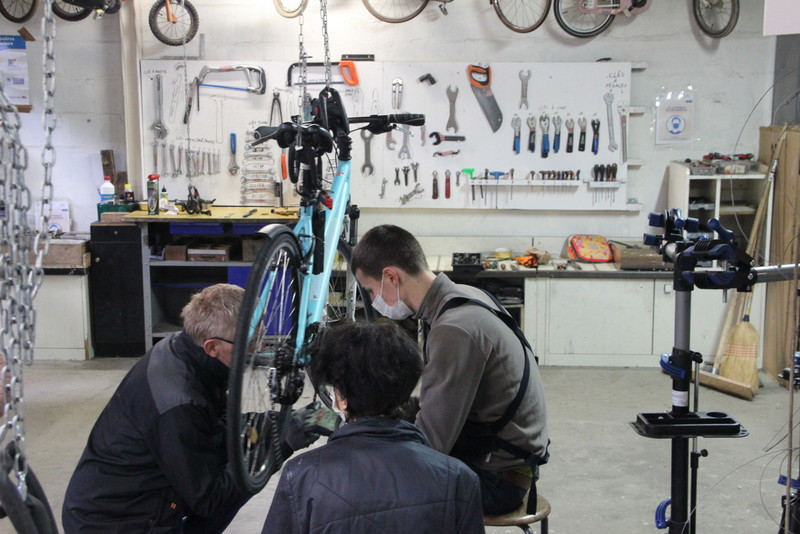 Atelier participatif du Collectif Cycliste 37. @Photo : CC37, 2022.