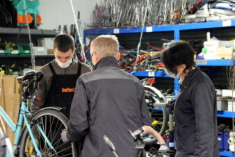 Atelier participatif du Collectif Cycliste 37. @Photo : CC37, 2022.