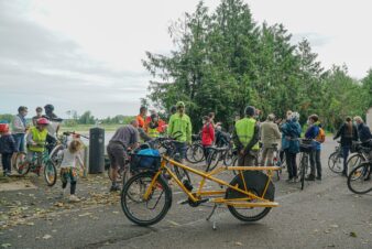 Le Collectif Cycliste 37 crée son antenne sur le Val d’Amboise. La première rencontre s’est faite le samedi 5 juin 2021, place du marché, à Amboise, en présence de Thierry BOUTARD, Maire d’Amboise. @ Photo : Eric Beaugeandre.