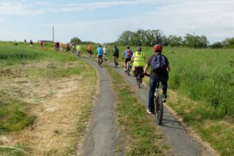 Dimanche 15 mai 2022 : balade à vélo organisée par l'antenne Loches Sud Touraine du Collectif Cycliste 37, dans le cadre de Mai à vélo.