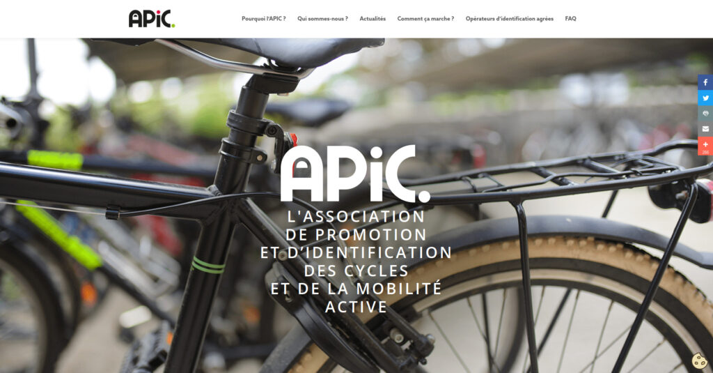 La Fédération des Usagers de la Bicyclette (FUB) et l’UNION sport & cycle s’associent pour créer l’Association de Promotion et d’Identification des Cycles et de la Mobilité Active (APIC).