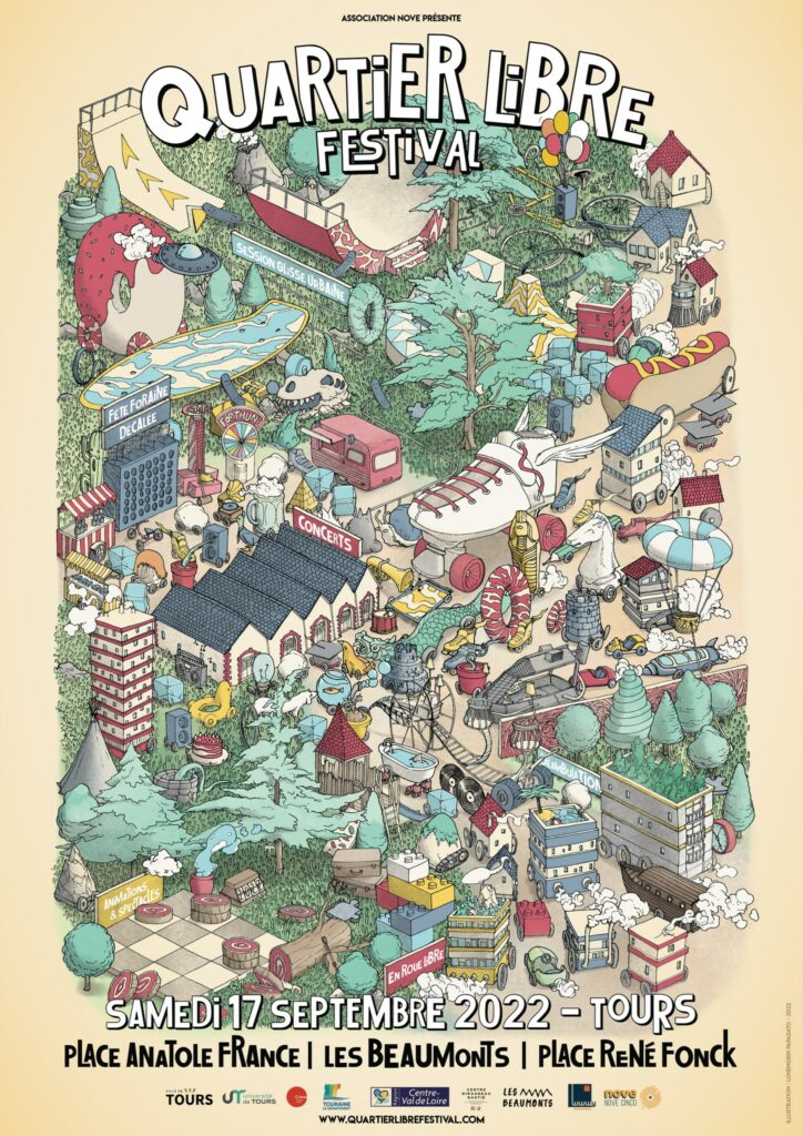 Affiche du Quartier libre festival 2022.