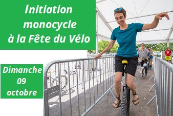 Tours en selle : initiation au monocycle à la Fête du Vélo