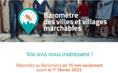 Participez au 2ème baromètre des villes marchables