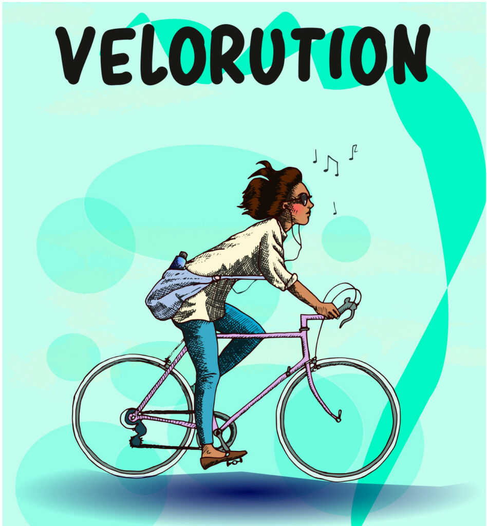 Visuel de la Vélorution Tours, 2022. www.velorution.org/tours