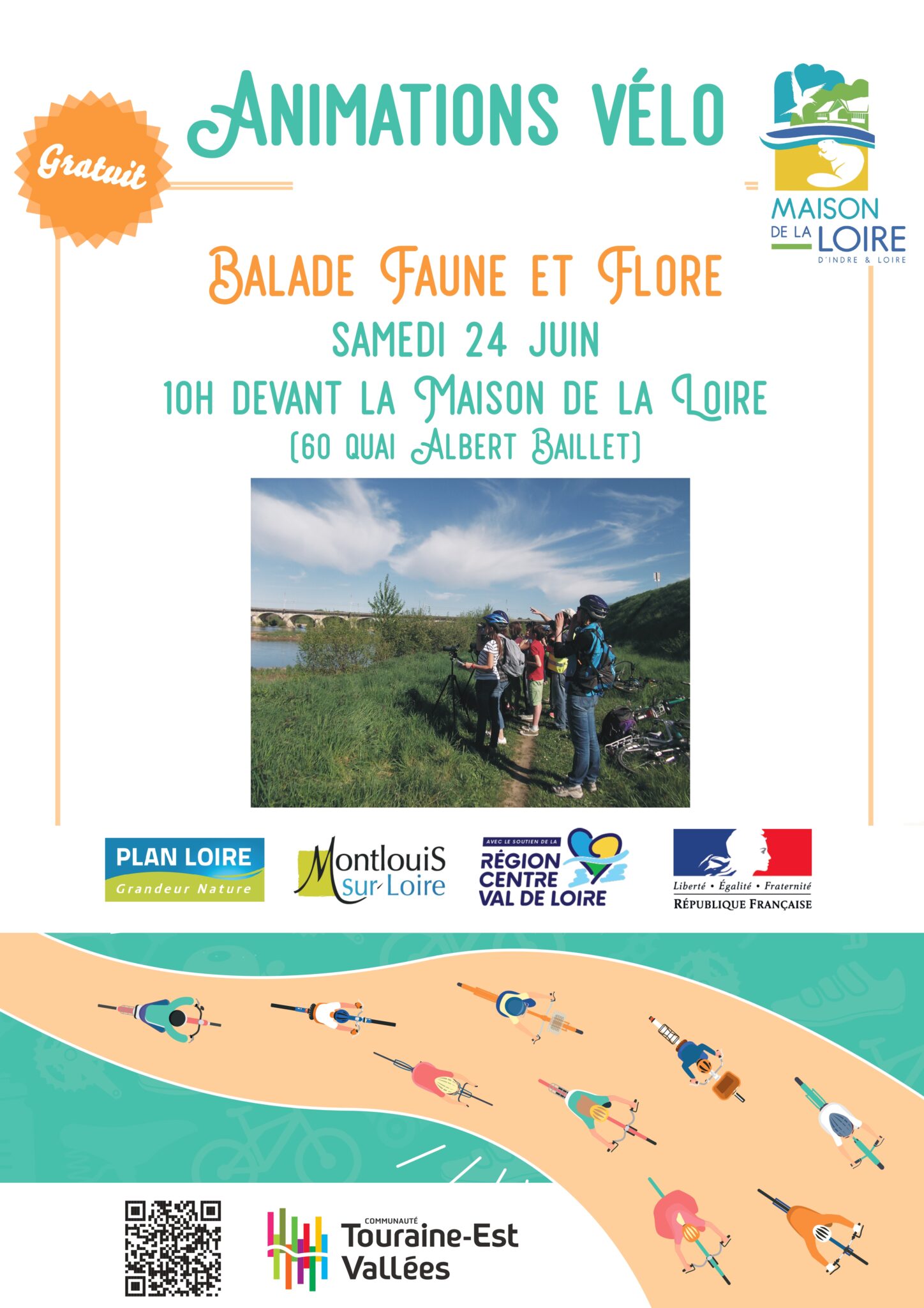 Samedi 24 juin 2023 à Montlouis : balade à vélo dédié à la faune et la ...