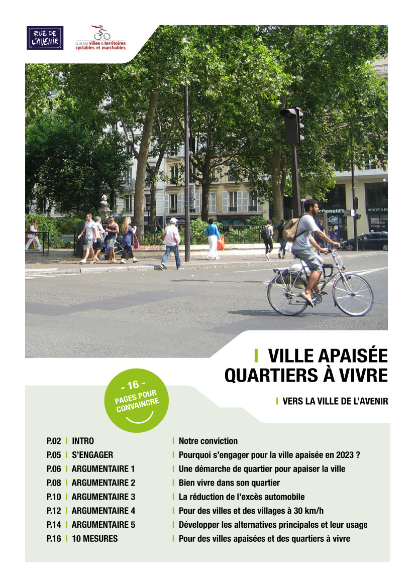 Rue de l'Avenir, Campagne nationale « Ville apaisée quartiers à vivre », juin 2023.