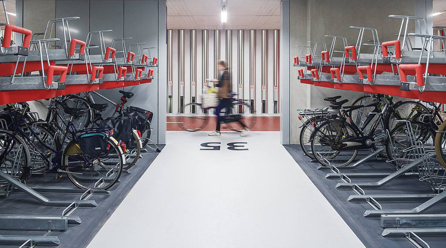 Utrecht (Pays-Bas) : le plus grand parking à vélos du monde. @Photo : Ector_Hoogstad_Architecten.
