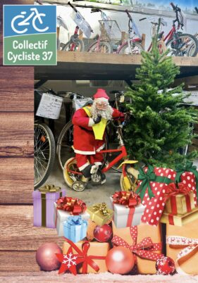 Pour Noël, avec la carte cadeau du CC37 : offrez du vélo !