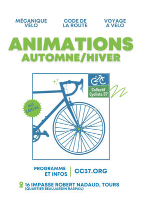 Animations automne/hiver au local du Collectif Cycliste 37