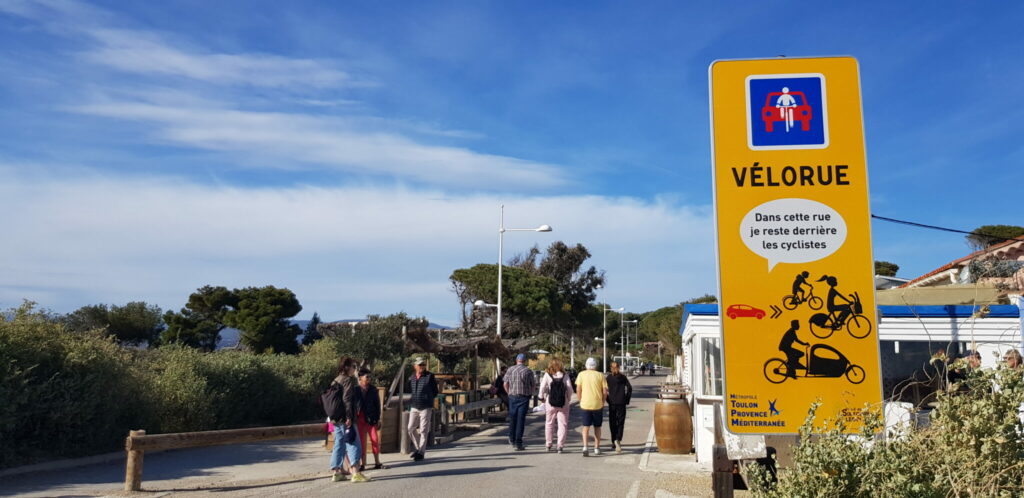 Vélorue à Six-Fours-les-plages (83).