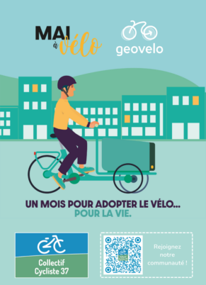 Challenge d’activité Geovelo Mai à Vélo 2024 : participez avec le CC37 !