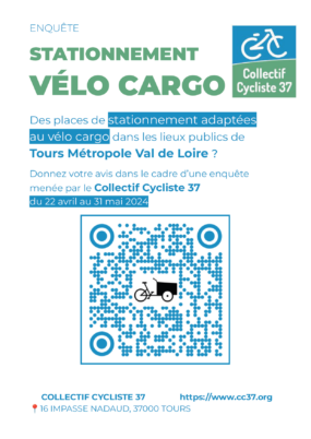 Vélos cargo : enquête sur les besoins en stationnement spécifique