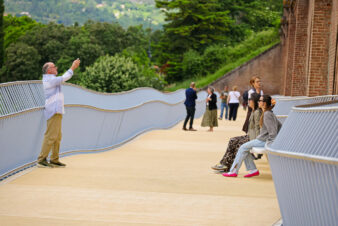 Albi : passerelle piétonne et cyclable sur la rivière Tarn ©Communauté d’agglomération de l’Albigeois, 2025.