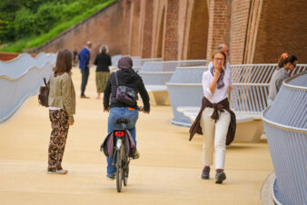 Albi : passerelle piétonne et cyclable sur la rivière Tarn ©Communauté d’agglomération de l’Albigeois, 2025.