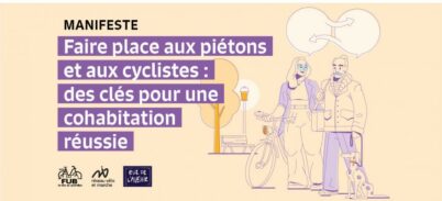 La FUB, le RVM et Rue de l’Avenir publient leurs recommandations pour une cohabitation piétons/cyclistes réussie