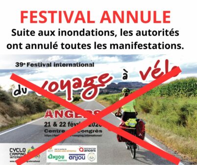 39ème festival international du voyage à vélo : Angers, 21 et 22 février 2026