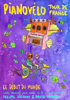 Les 24 et 25 avril 2026, le spectacle piano-vélo Tour de France fera escale en Touraine !