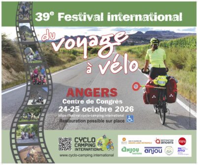 39ème festival international du voyage à vélo : Angers, 24 et 25 octobre 2026
